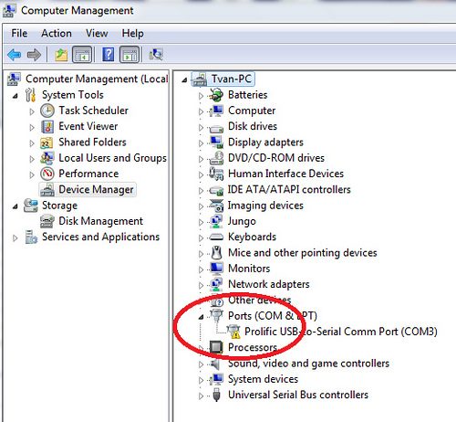 Sửa Lỗi Không Nhận Driver PL2303 ( “This Device cannot start (Code 10)”)