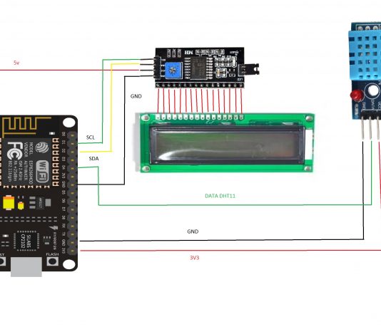 Đo nhiệt độ – độ ẩm DHT11 hiển thị lên LCD16X2 Trên ESP8266 NodeMCU