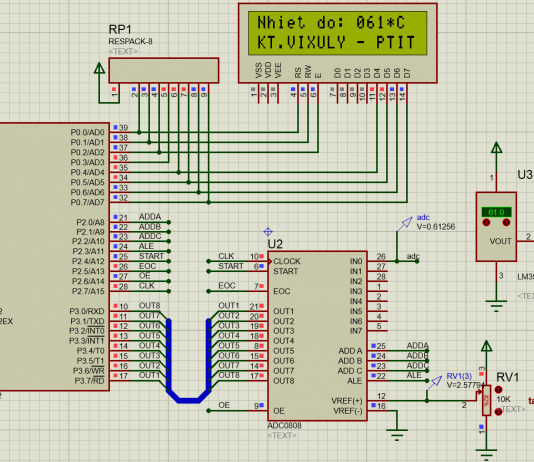 BÀI 11: ĐỌC CẢM BIẾN NHIỆT ĐỘ LM35 VỚI 8051
