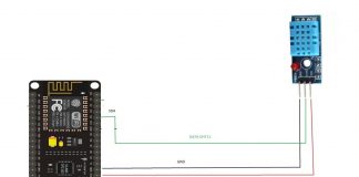 Chương trình kiểm tra nhiệt độ và độ ẩm hiển thị lên web server của nodemcu