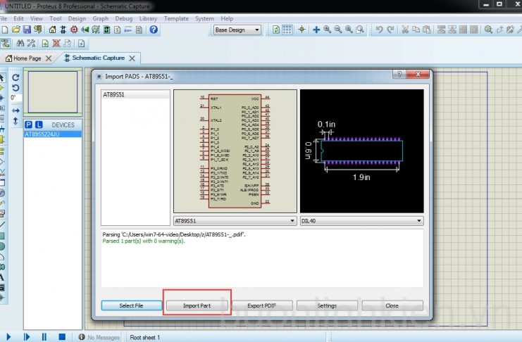 Hướng dẫn tạo linh kiện cho phần mềm Proteus 8.7